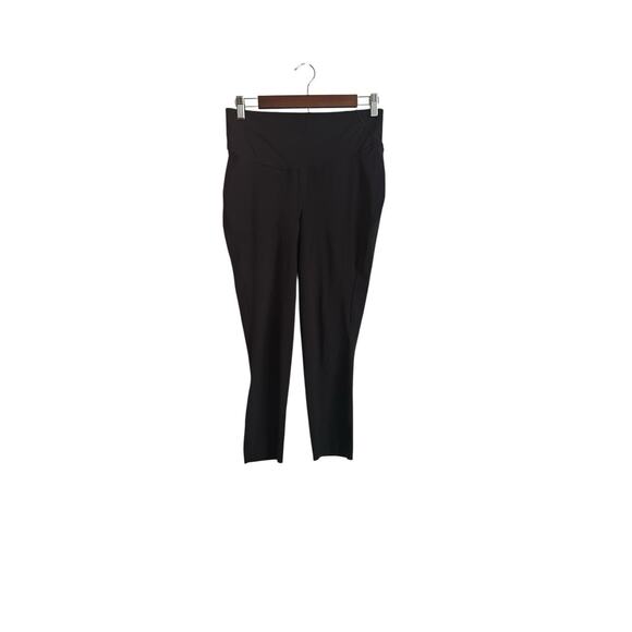 Lululemon Black High Rise Cropped Leggings Women’s Size 10 Full-On Luon Yoga - Picture 1 of 5